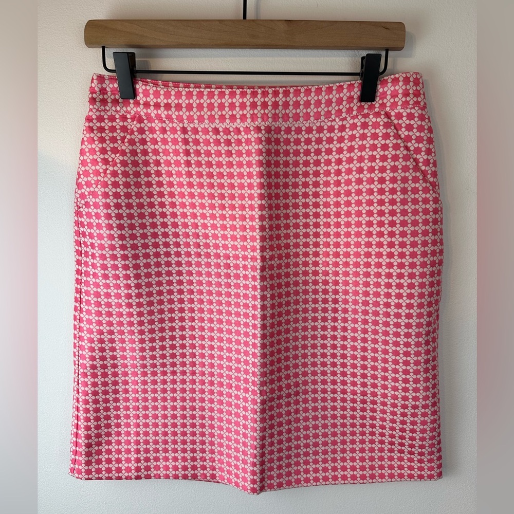 BROOKS BROTHERS 346 Preppy Pink & White Skirt | Size 4